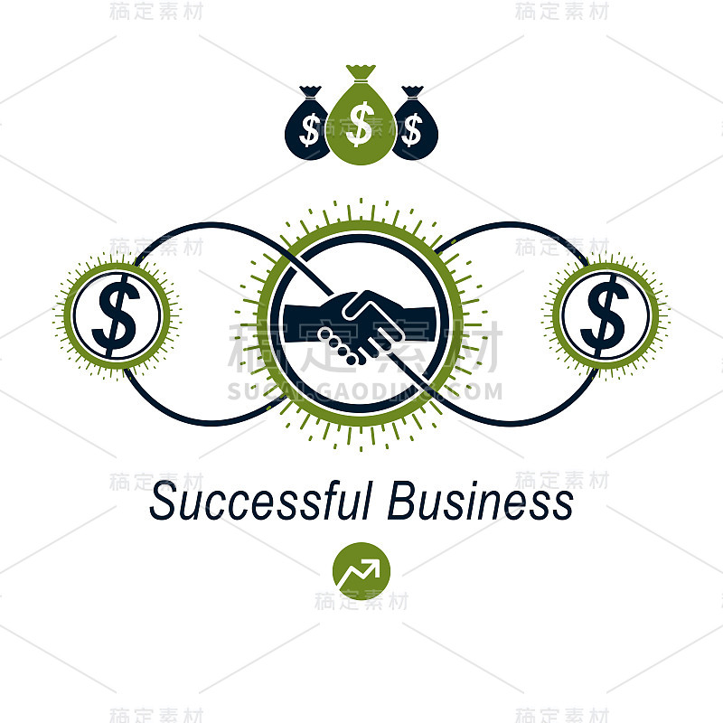 Successful Business creative handshake agreement s