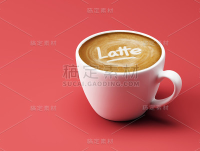 咖啡杯概念信息