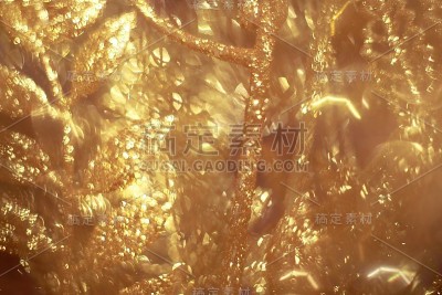 闪光的叶子。