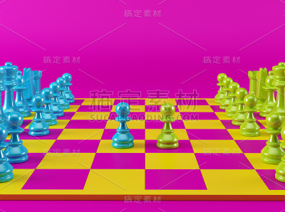 彩色棋盘