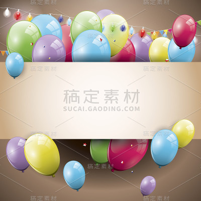 布朗生日背景
