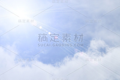 美丽的光从自然日落每天。