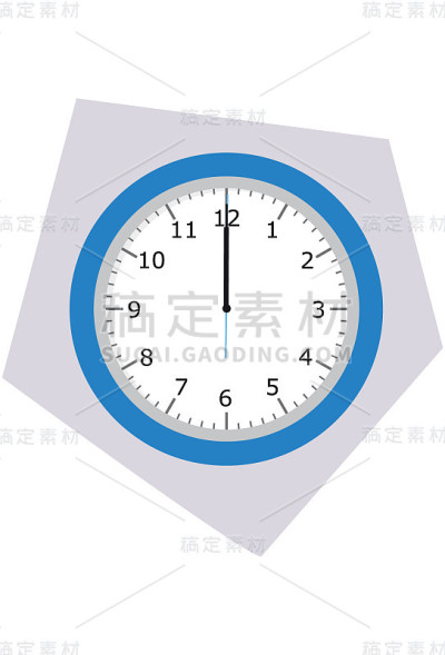 挂钟看时间