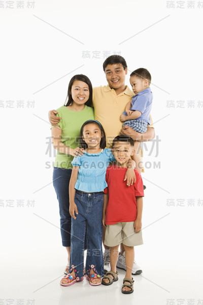亚洲的家庭快乐。