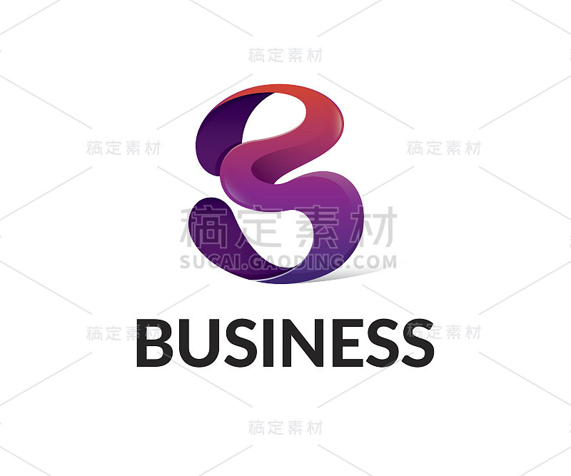 B字母矢量图标