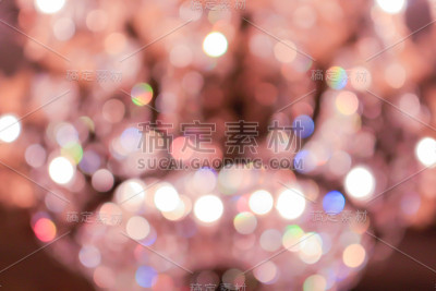 夜城街灯散景背景
