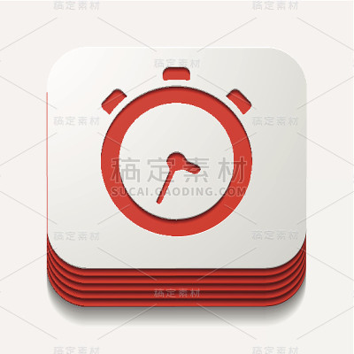 方形按钮:看