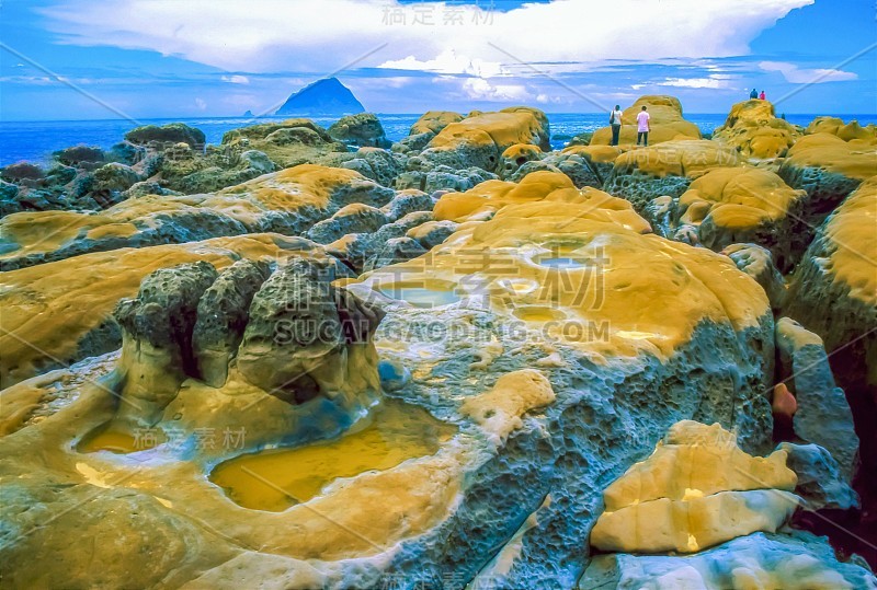 和平岛台湾海岸独特的岩石构造