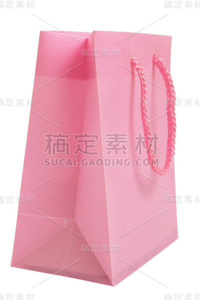 粉红色的购物袋