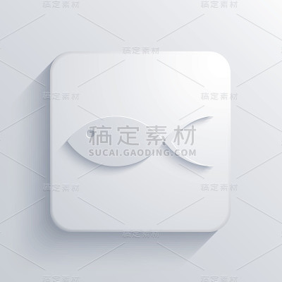 矢量现代鱼灯图标