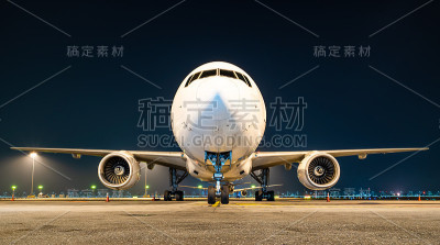 夜间停飞机