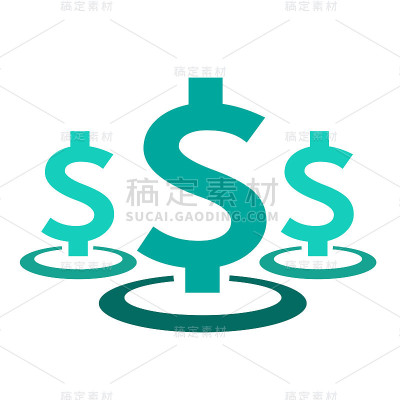 美元符号金钱图标