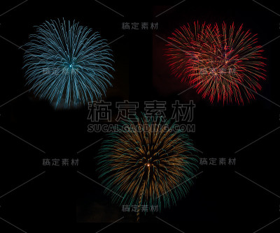 庆祝之夜放起了烟花