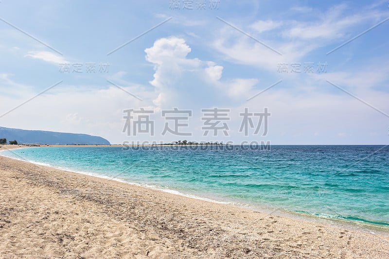 莱夫卡达岛的卡斯楚海滩