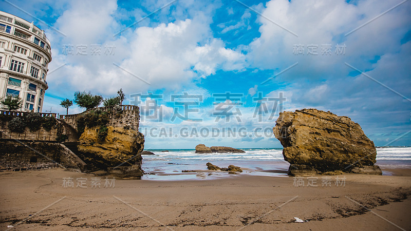 法国风景海滩海洋