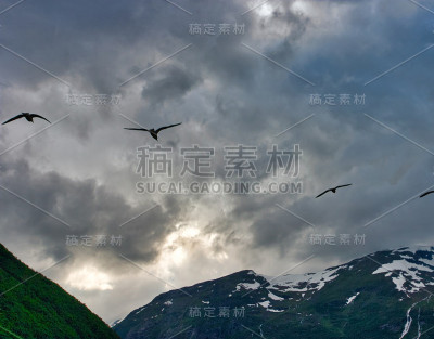 挪威在夏天