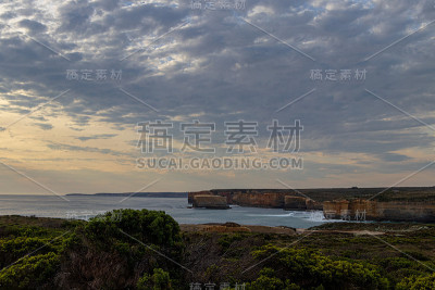 伟大的海洋之路岩石形成