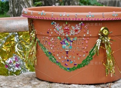 虔诚的Blumenübertopf