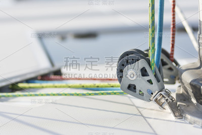 现代帆船滑轮
