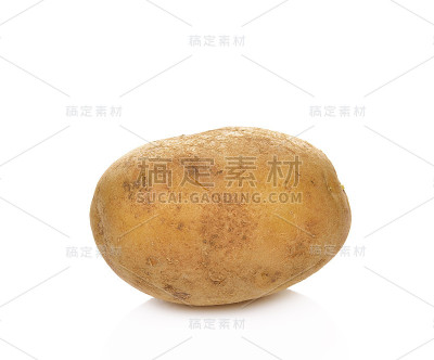 马铃薯孤立在白色背景