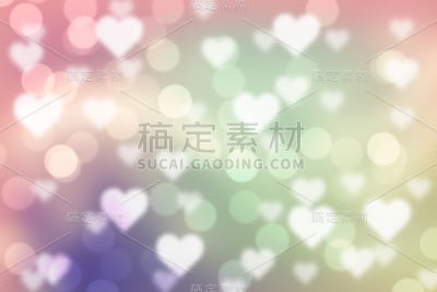 情人节焦外成像背景