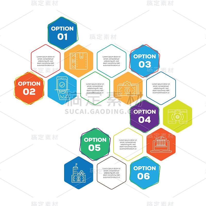 金融和银行信息图表