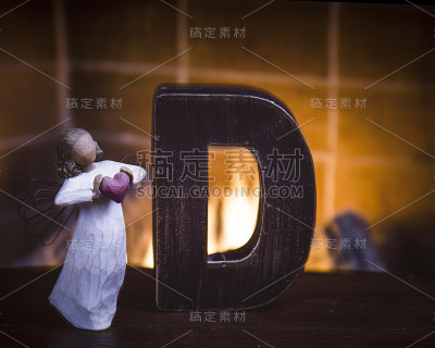 个性化的D字母照片