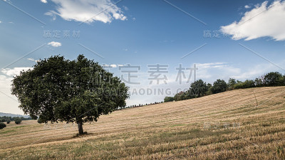 意大利乡村的日落