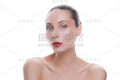 一个年轻美丽的女人的肖像