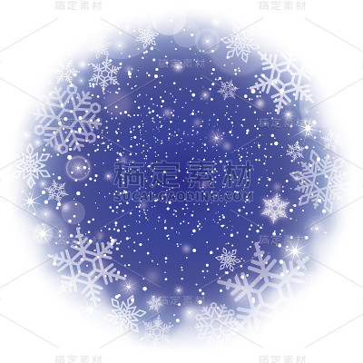 冬天的背景与雪花