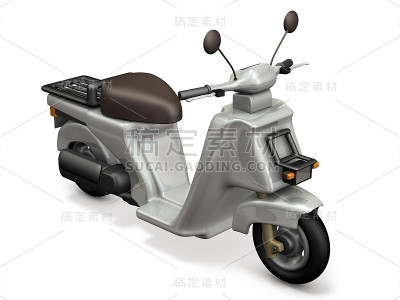 简单的小型摩托车模型。