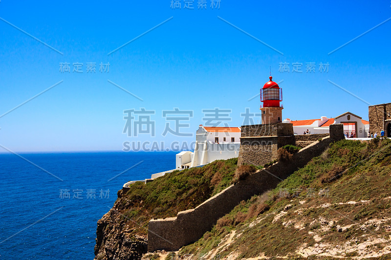 位于葡萄牙Cabo de São Vicente的灯塔