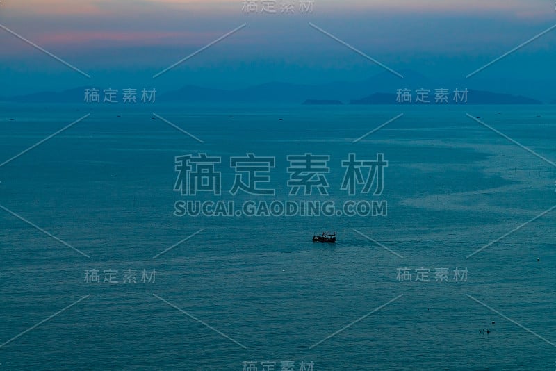 清晨的海景，霞浦，中国。