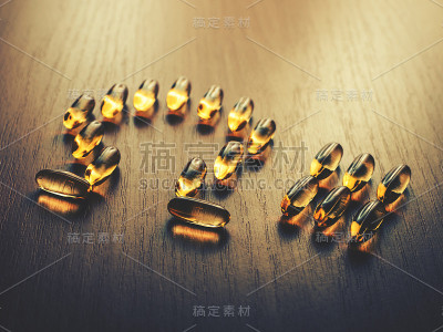 桌上有欧米茄3胶囊