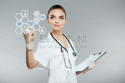 华丽的医生的肖像