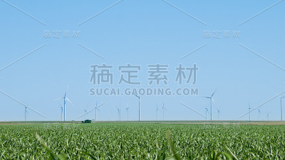 风力涡轮机的农场