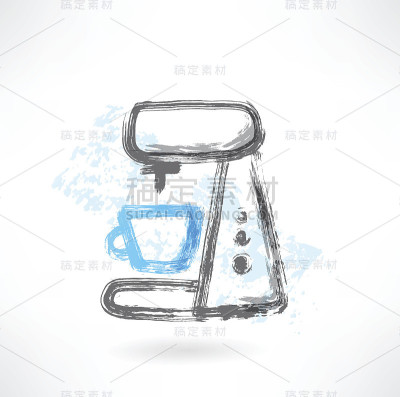 咖啡机垃圾图标
