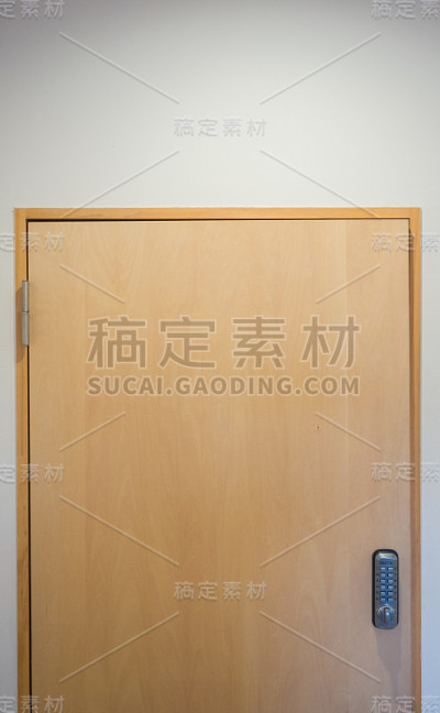 极简棕色木门
