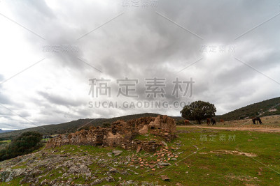 托莱多山的风景。