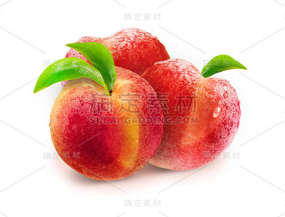 带有剪切路径的桃子