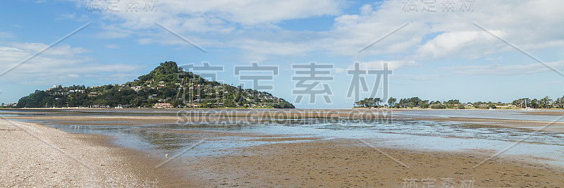 Mount Paku seen from Tairua town, Coromandel Penin