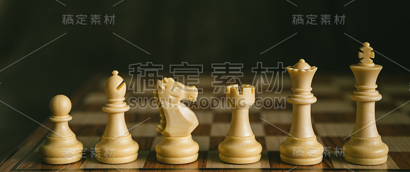 白色的棋子