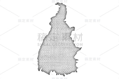 旧亚麻布上的托坎廷斯地图