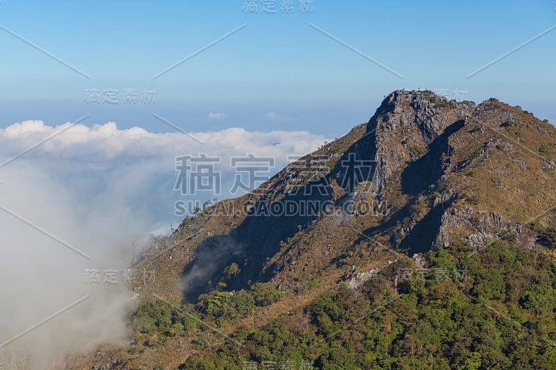 泰国清迈清岛山区的风景。