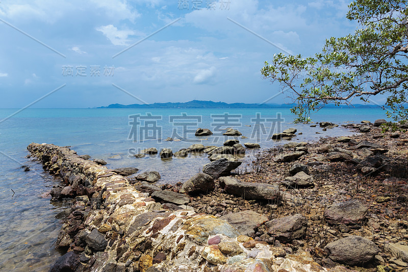 泰国岛上的热带海滩