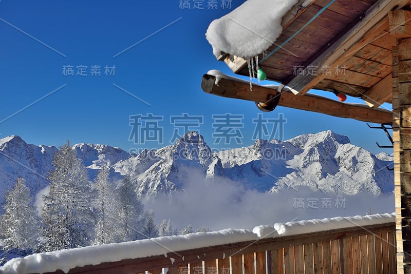 滑雪胜地腹地的小屋(上奥地利)