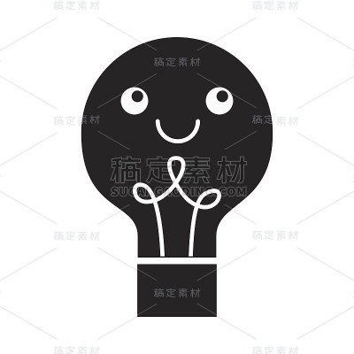 灯泡灯隔离图标