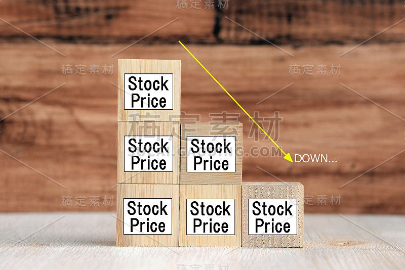 股价下跌的图像