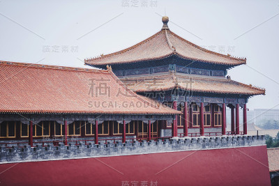 中国紫禁城的建筑。