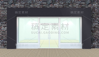 空荡荡的店面和大窗户